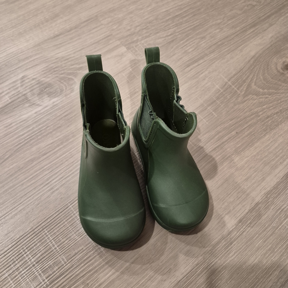 Kids Green Rubber Boots